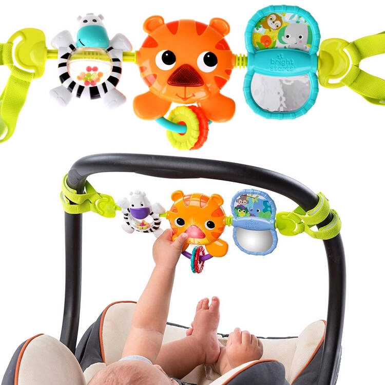 Bright Starts Hračka do kočárku Tiger Bar, 0m+