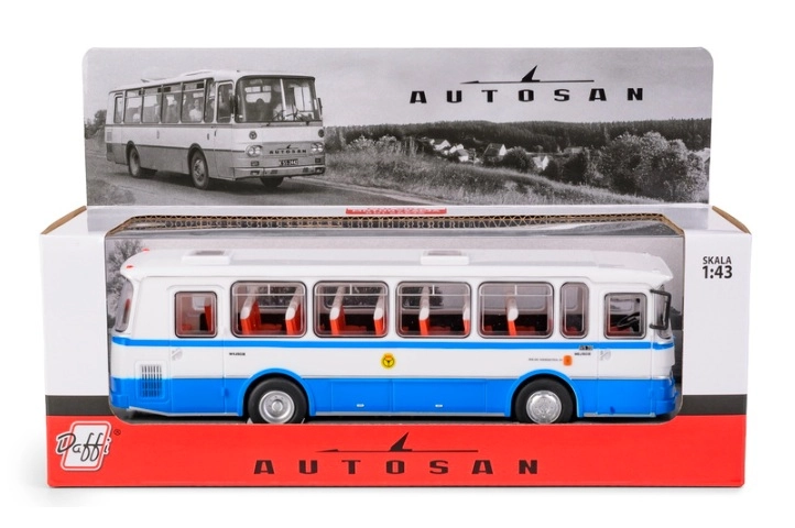 Sběratelský model autobusu Autosan H9-20 PKS v modrém provedení