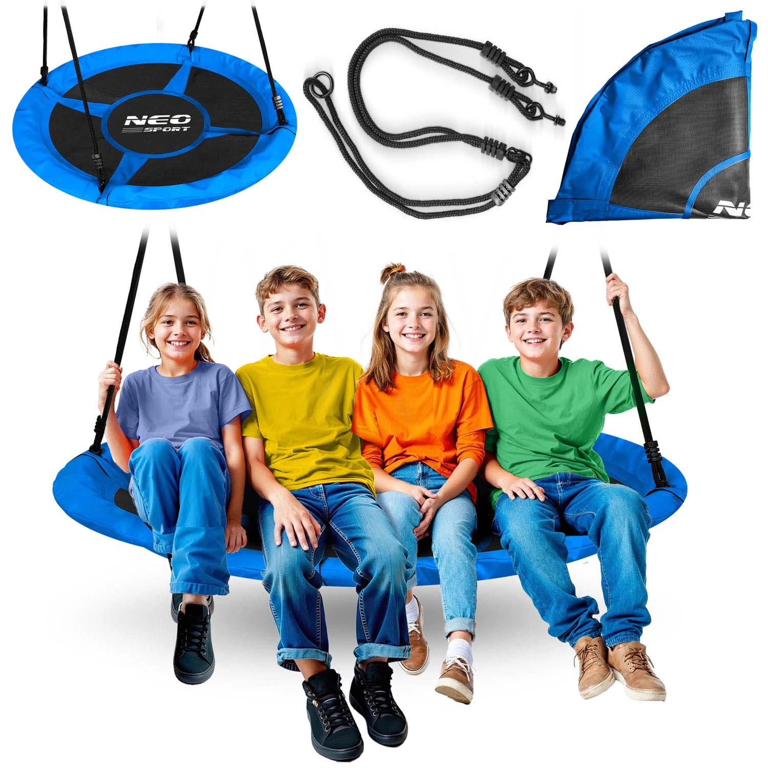 Houpačka čapí hnízdo Neo-Sport Swingo 120 cm