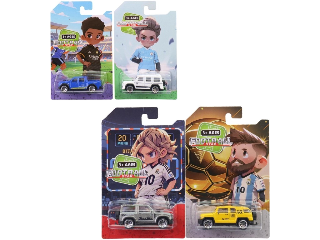 Kovové autíčko 1:64 na kartě 7 cm