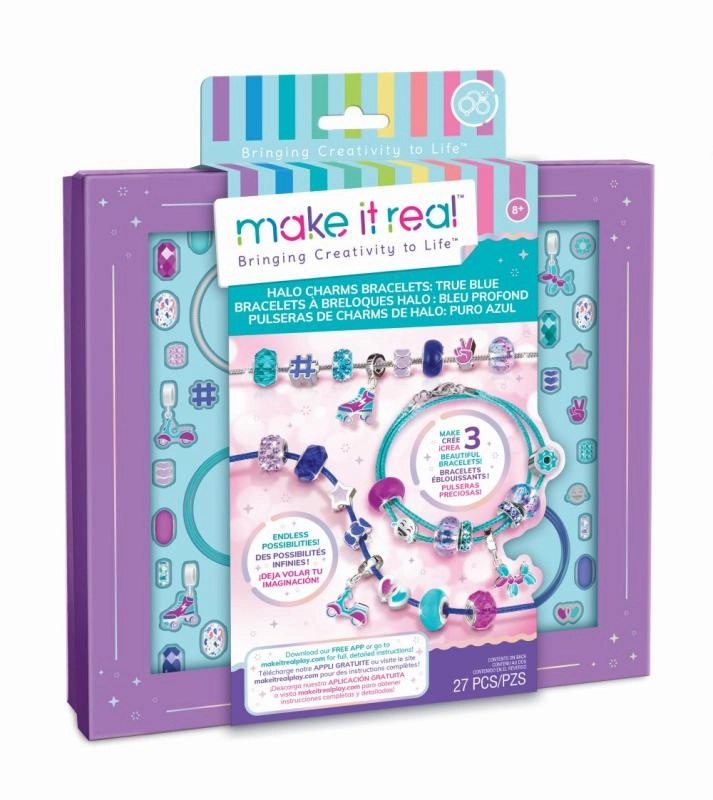 Make it Real Sada pro výrobu náramků modrá
