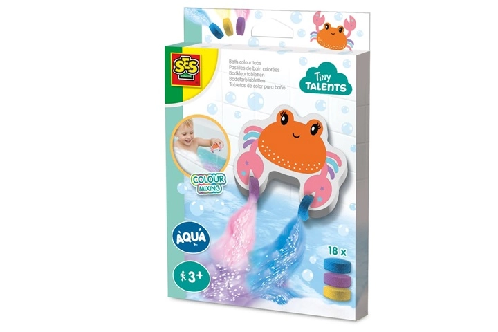 SES tablety na barvení vody do vany krab (18 ks)