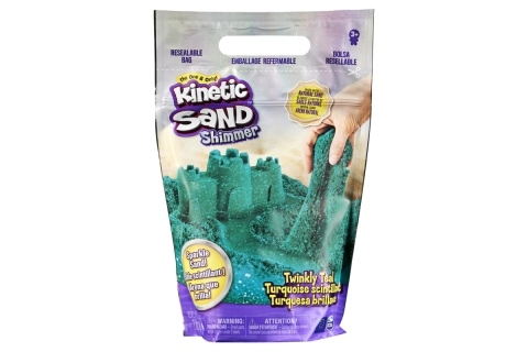 Kinetic sand balení třpytivého modrozeleného písku 0,9 kg