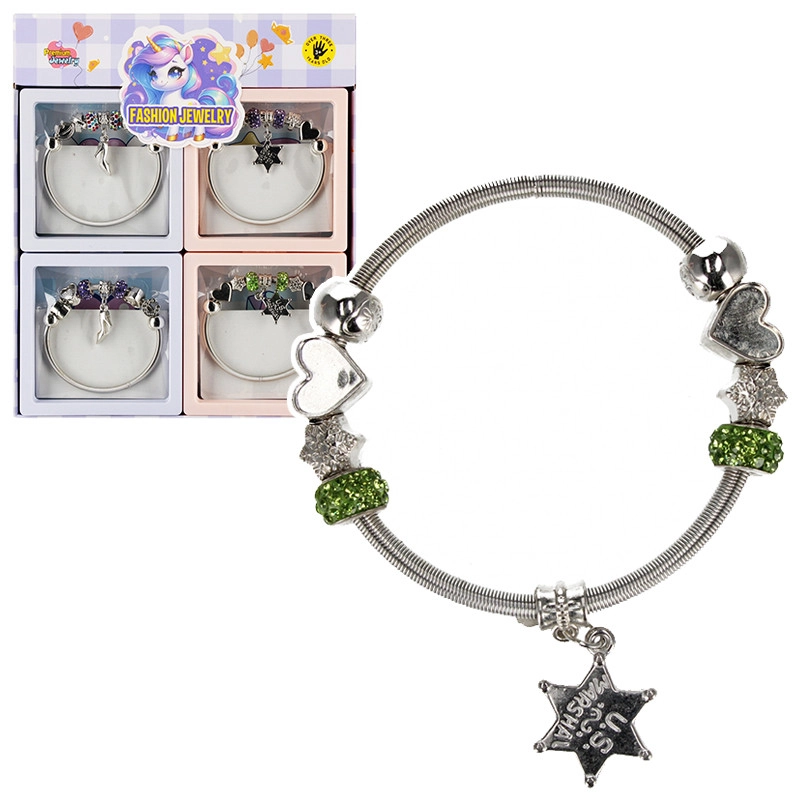 Kovový náramek s přívěskem – variabilní šperkový náramek