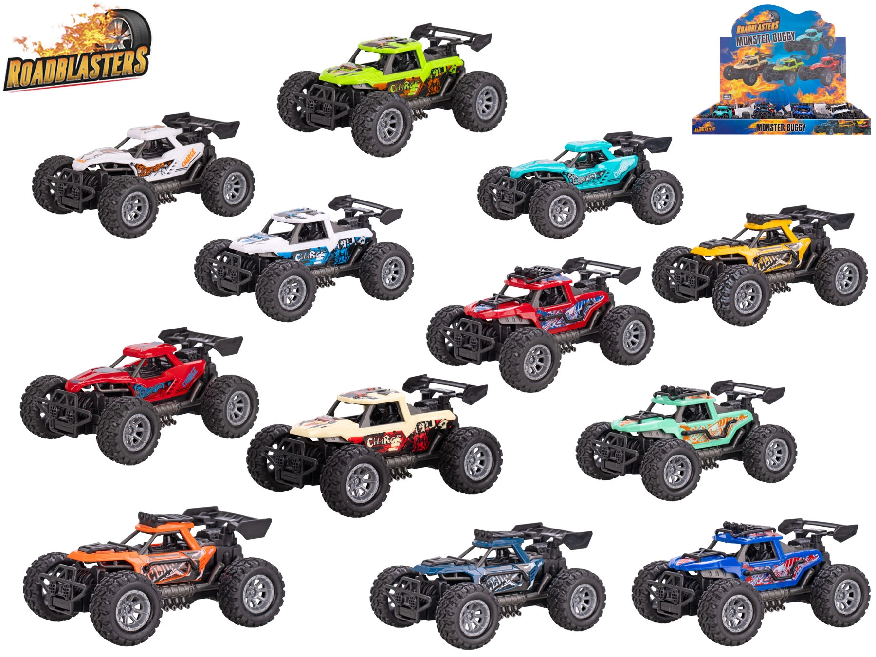 Roadblasters terénní auto na setrvačník 10,5 cm