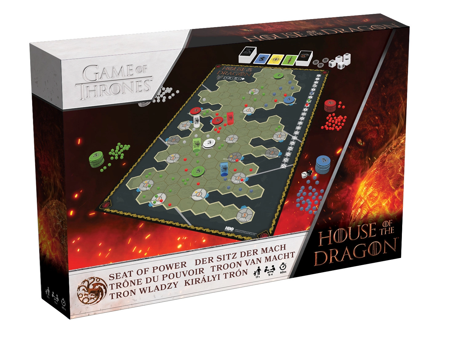 Trůn moci: desková strategická hra HOUSE OF THE DRAGON (Cartamundi)