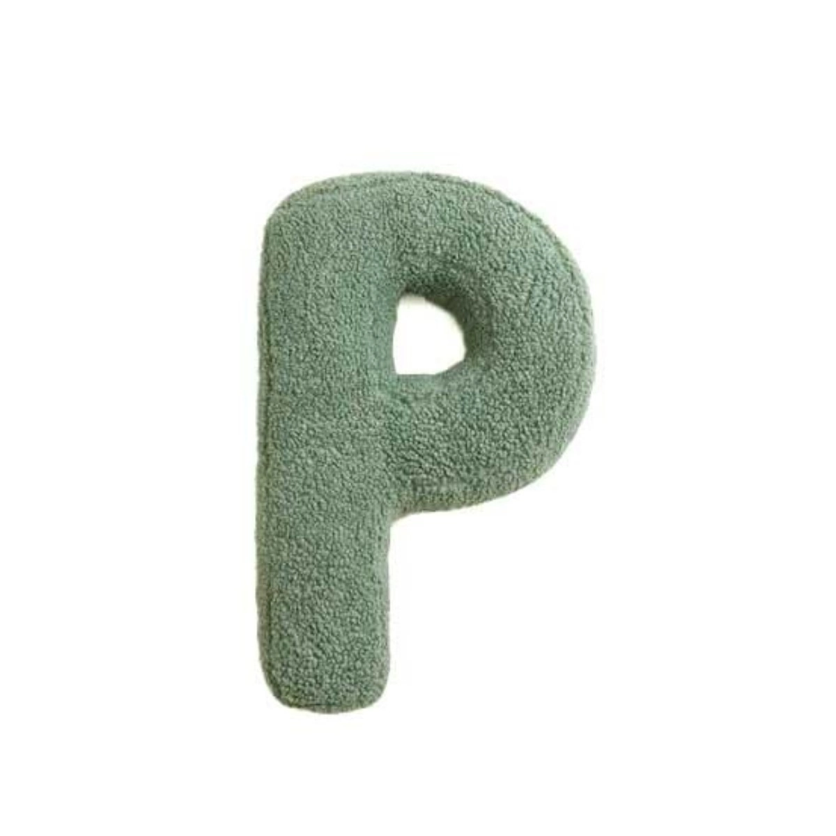 Mealini plyšové písmeno P zelené - 1 kus