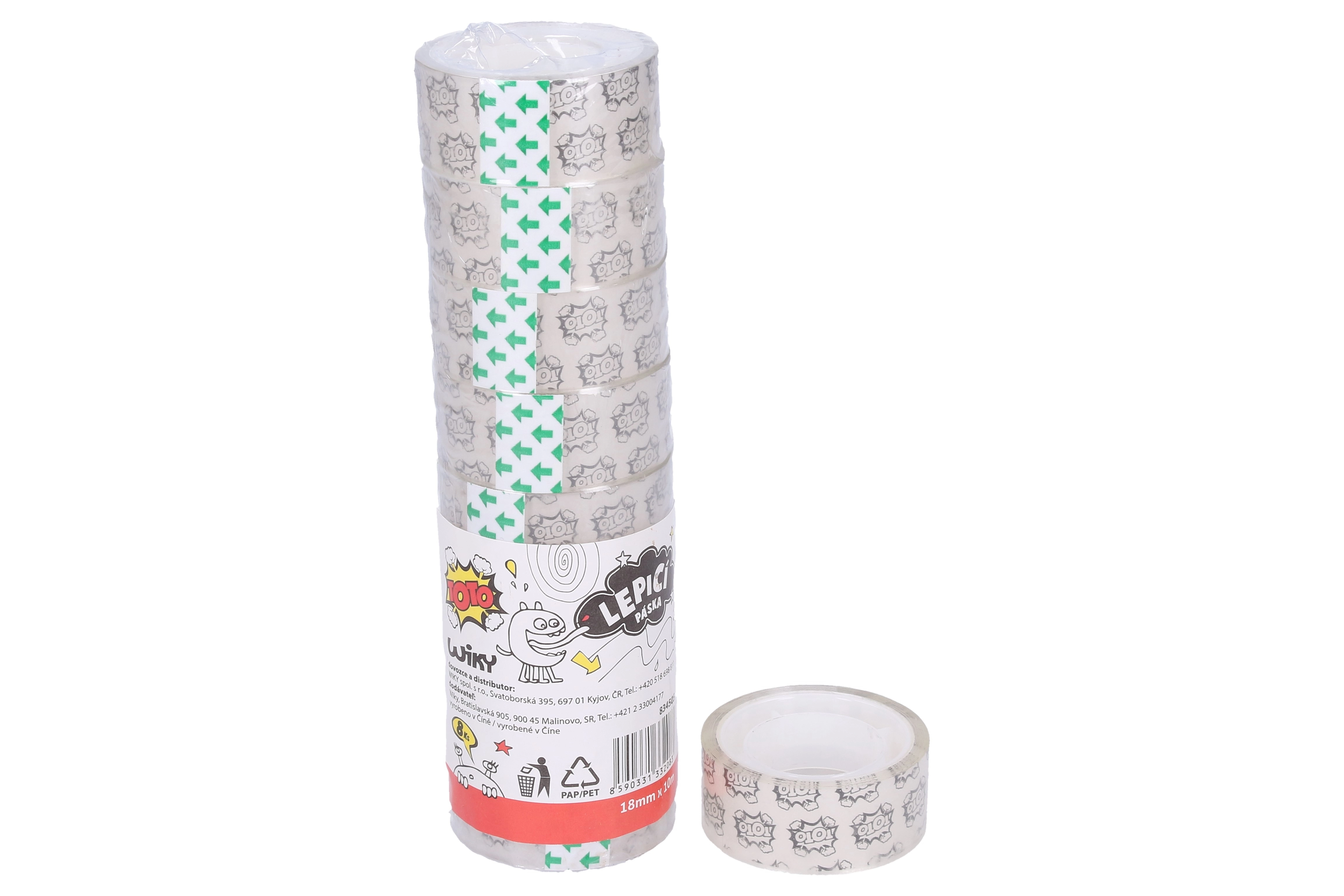 Levně TOTO Lepící páska 18mm x 10m průhledná