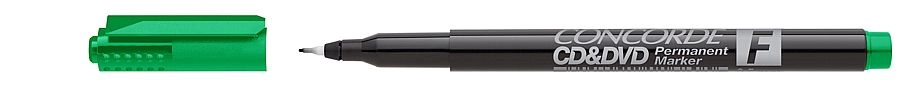 Popisovač CONCORDE CDaDVD, permanentní, zelený CONCORDE