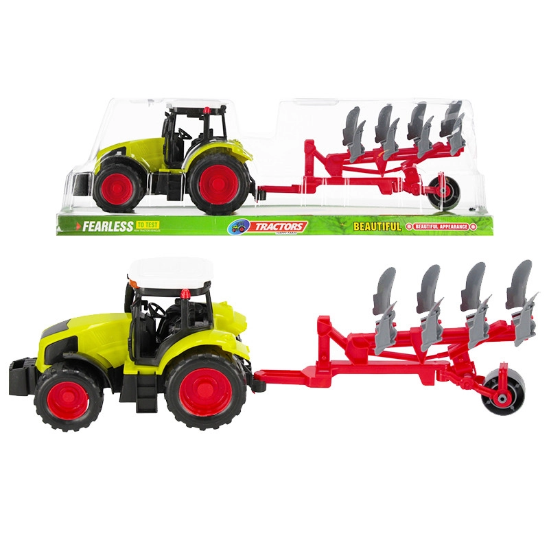 traktor s polnohospodářským přívěsem