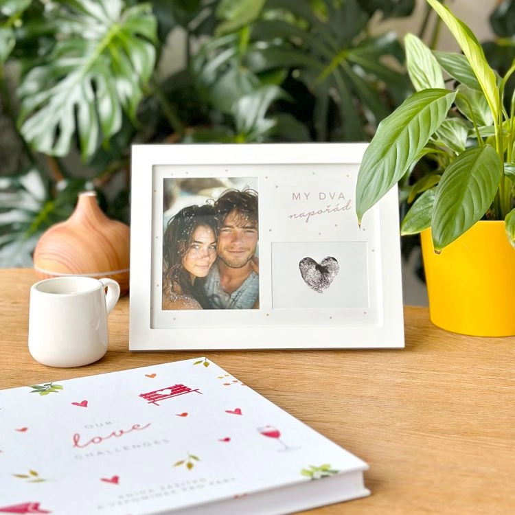 Fotorámeček pro páry se sadou na otisky Albi