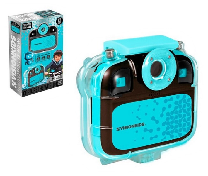 Levně Voděodolná dětská sportovní kamera Vision Kids s USB nabíjením