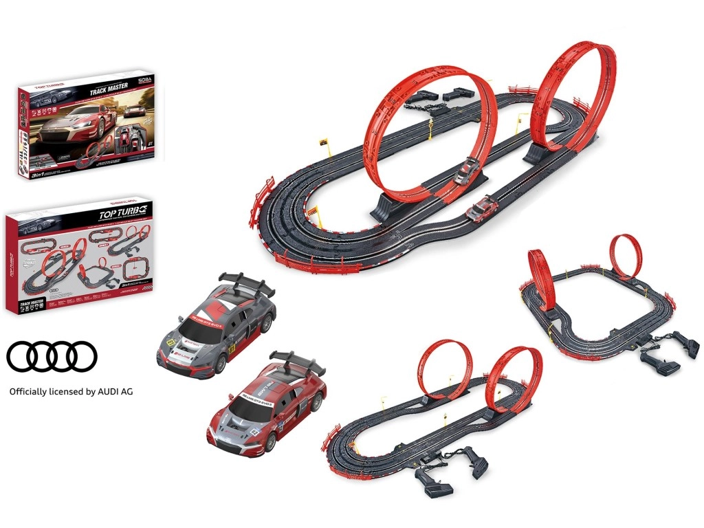 Autodráha s licencí Audi 560 cm s USB napájením