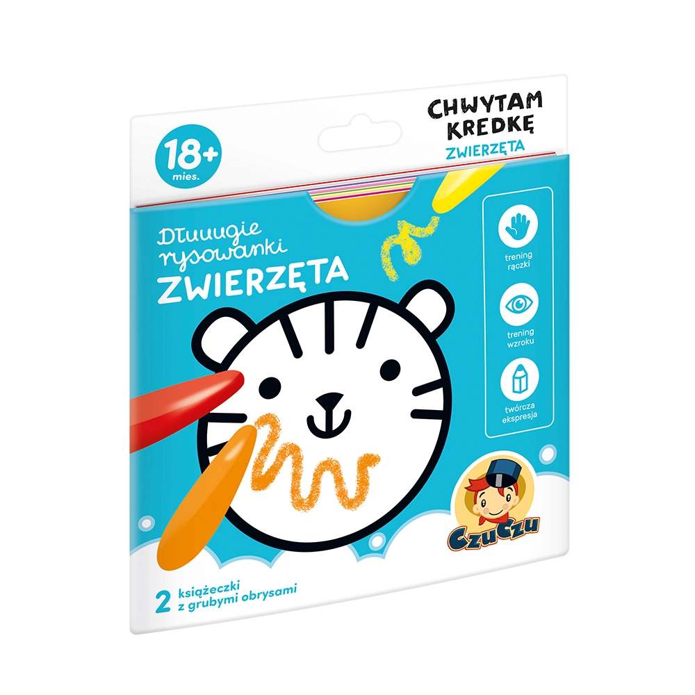 Dlouhé omalovánky Chytám pastelku – zvířata (18m+)