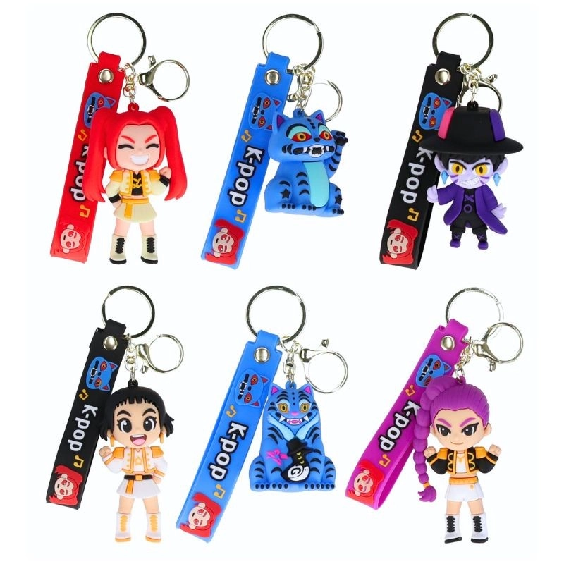 Gumový přívěsek K-pop Demon Hunters s páskem