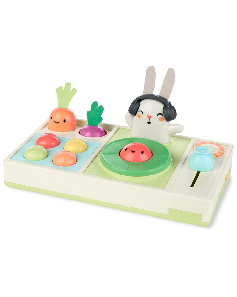 Skip Hop hudební hračka Farmstand dj set pro děti 6m+