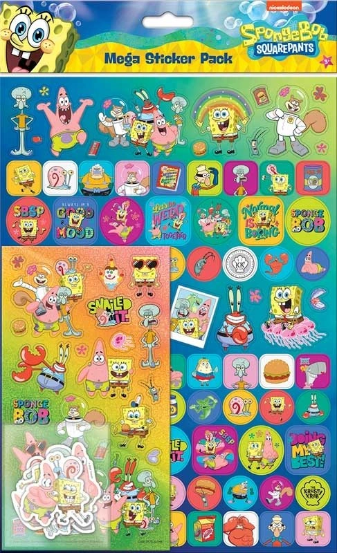 samolepky SpongeBob – sada NICKELODEON