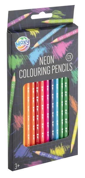 Neonové pastelky – sada 12 barev