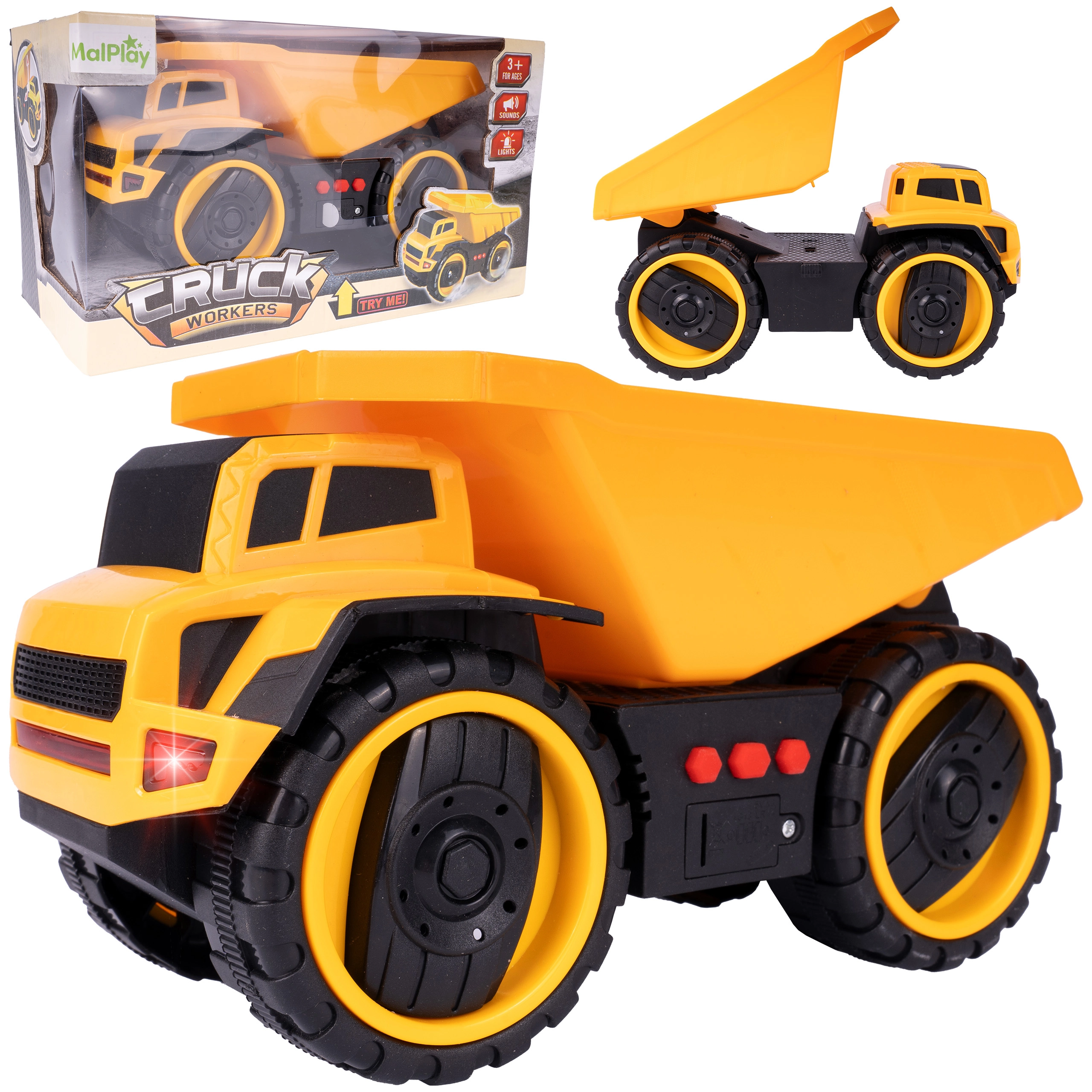 Sklápěcí náklaďák s pohonem se světly a zvuky