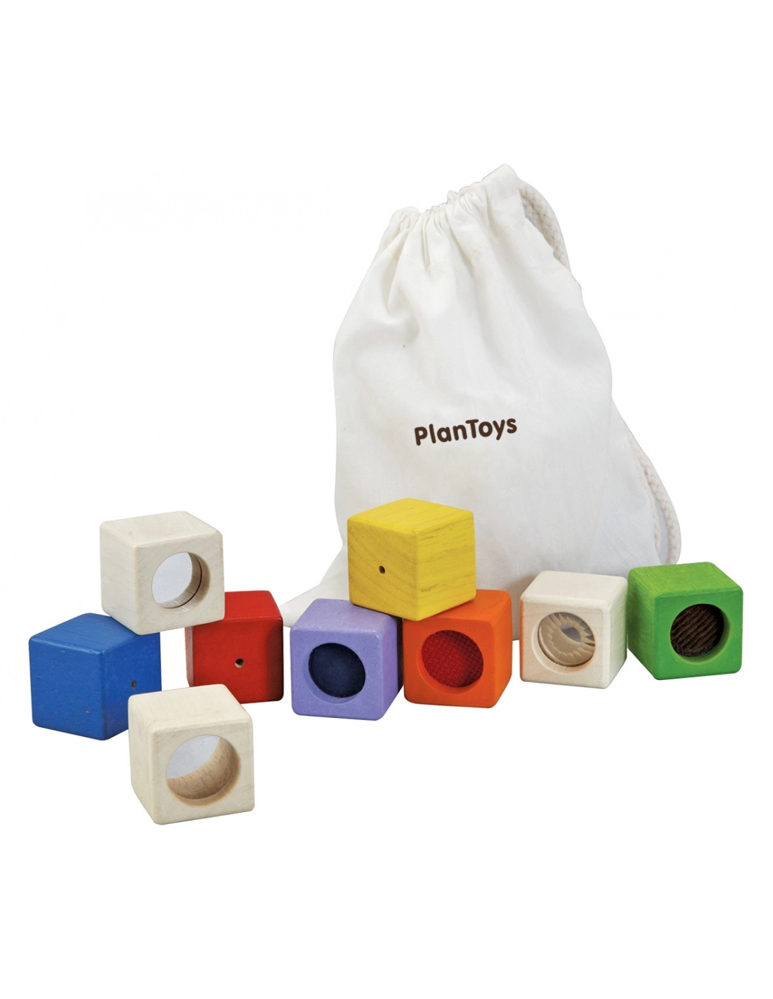 Smyslové kostky (9ks) Montessori