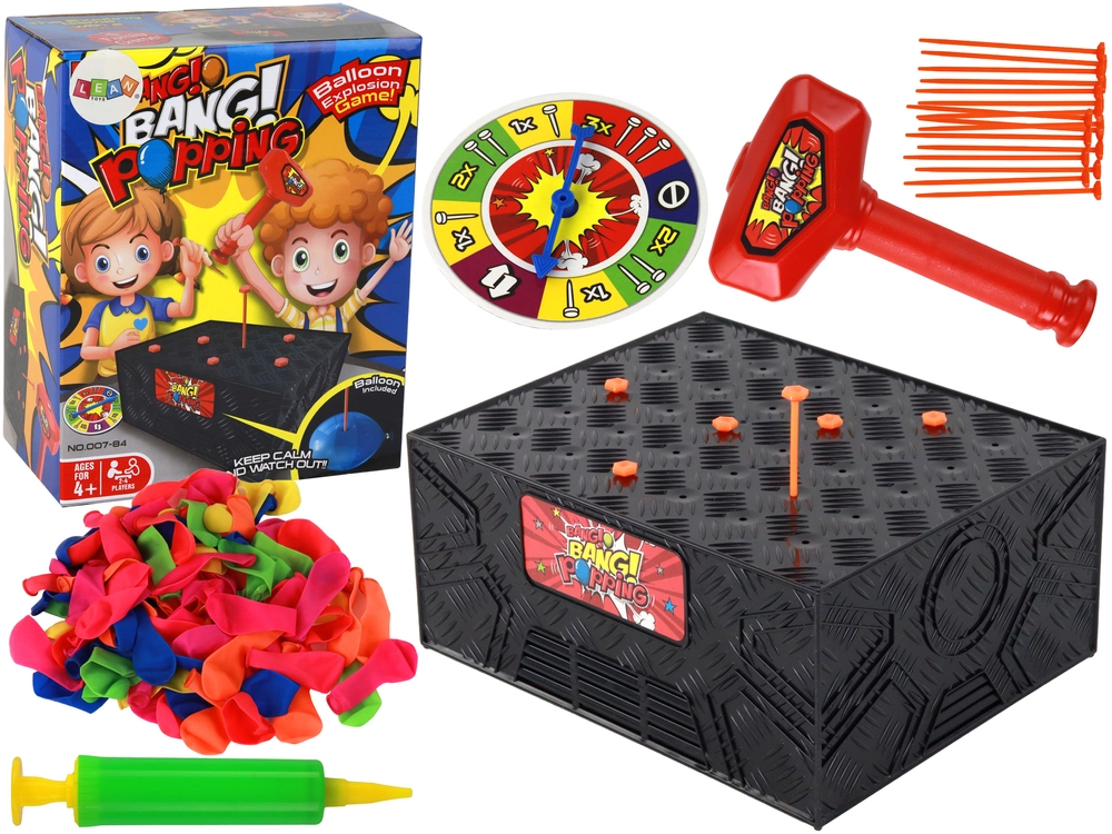 Lean Toys Vystřelte balónek kladivem a hřebíky