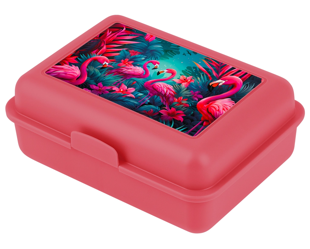 Levně Baagl Box na svačinu Plameňáci 313623