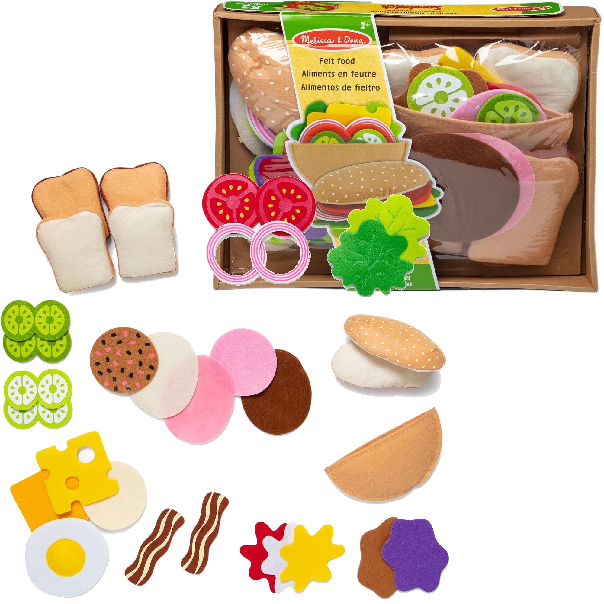 Filcová sada na přípravu sendvičů Melissa & Doug, 33 dílů