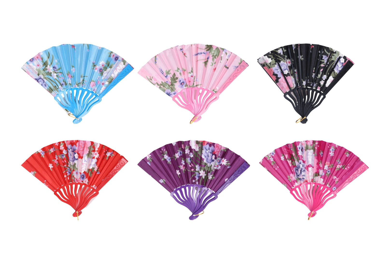 Skládací vějíř 23 cm – mix barev