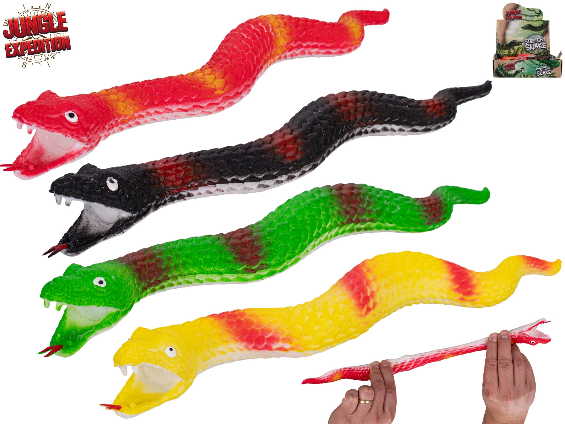 Strečový had Jungle Expedition 30 cm