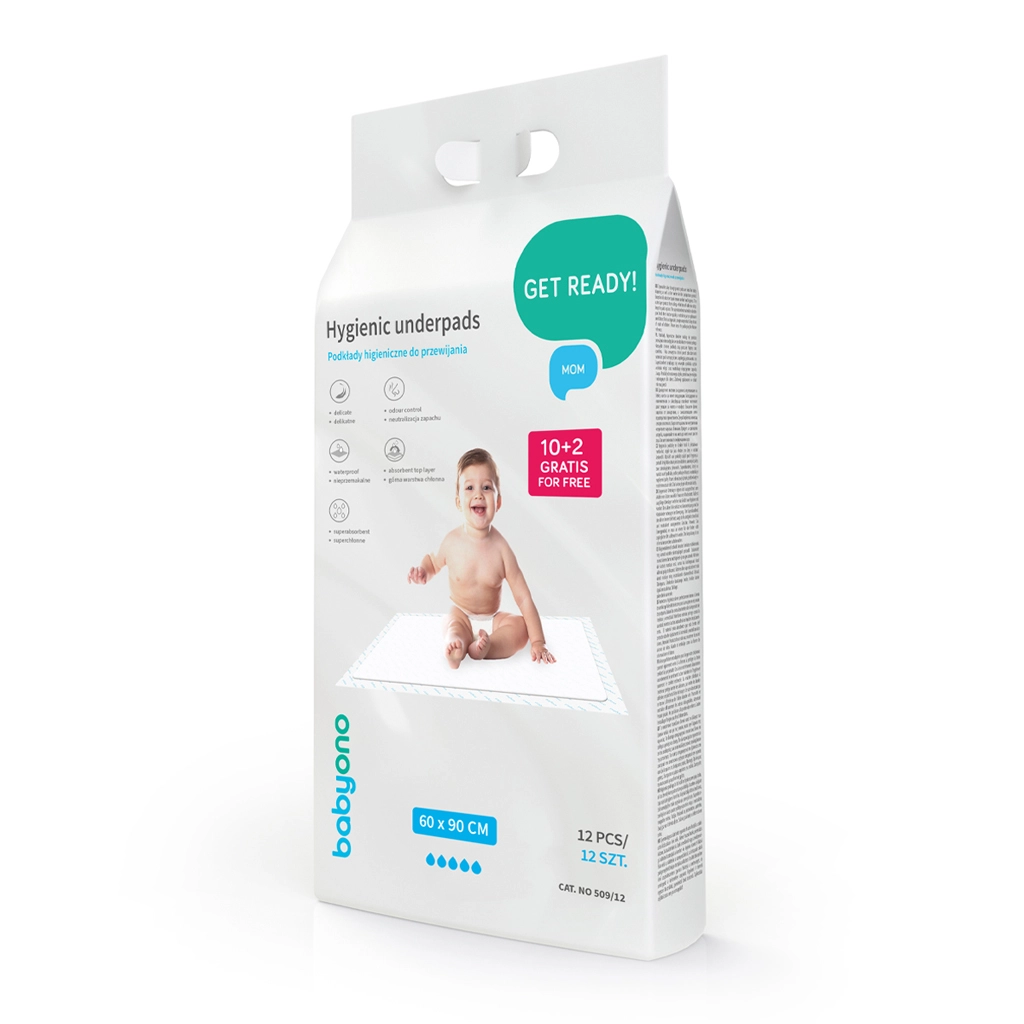 Levně BabyOno Hygienické podložky na přebalování 60 x 90 10 ks