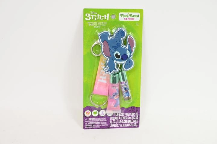 Stitch brelok se dvěma mini lesky na rty