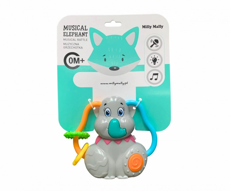 Milly Mally Hudební chrastítko slon