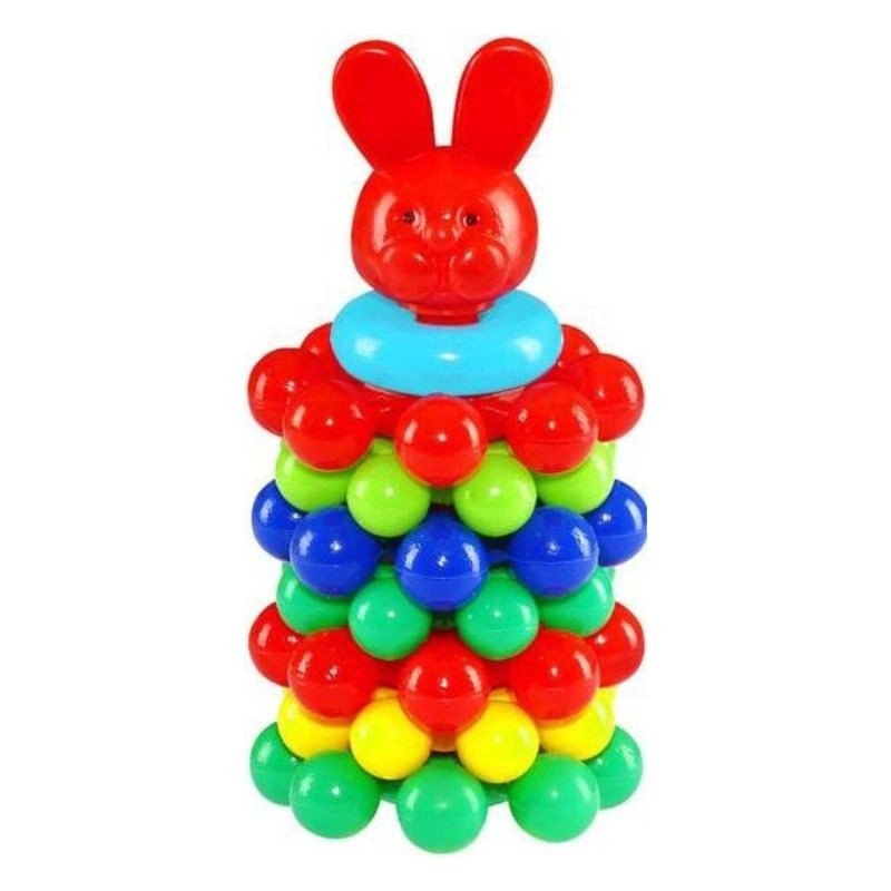 Skládací panáček s kuličkami – zajíc