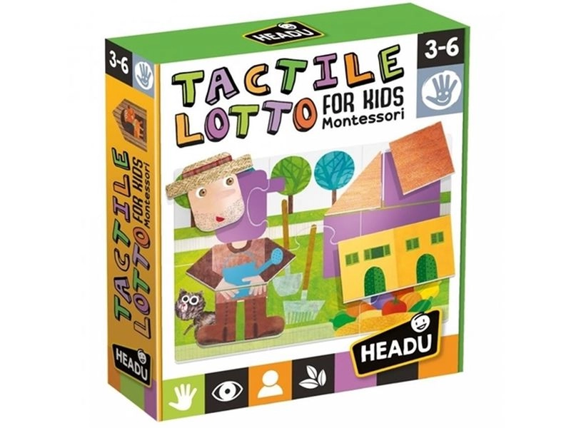 Headu Montessori hmatové loto pro děti 3–6 let