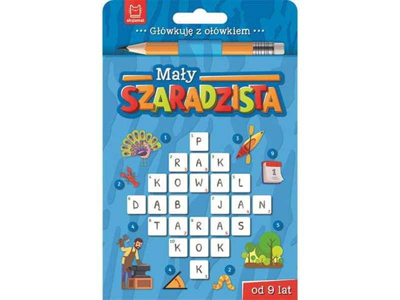 Mały szaradzista od 9 let – dětská luštitelská knížka (modrá varianta)