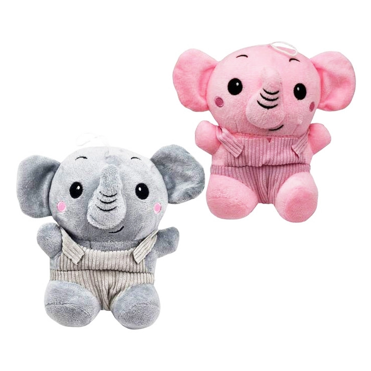 plyšový sedící slon 18 cm