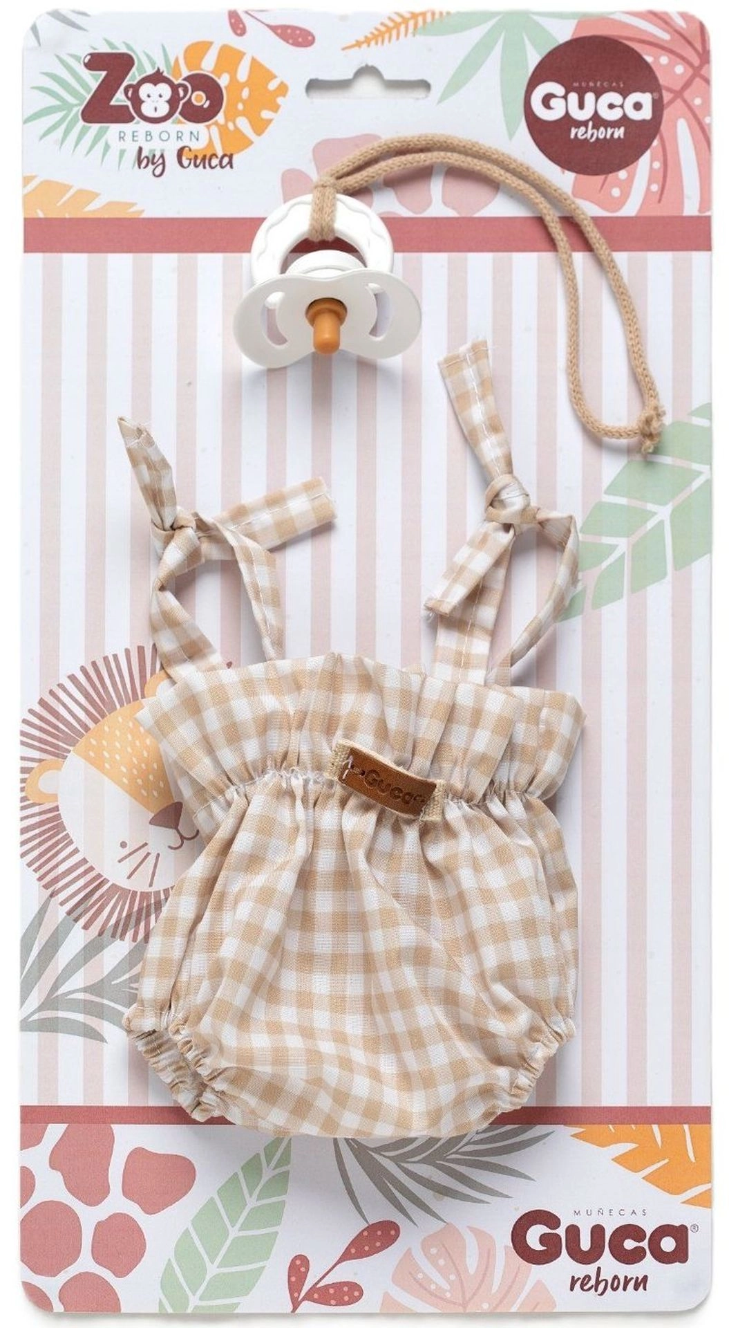 Obleček pro opičku miminko REBORN 32 cm s dudlíkem