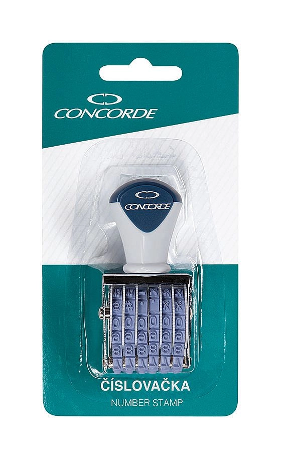 Číslovačka CONCORDE 4 mm na blistru
