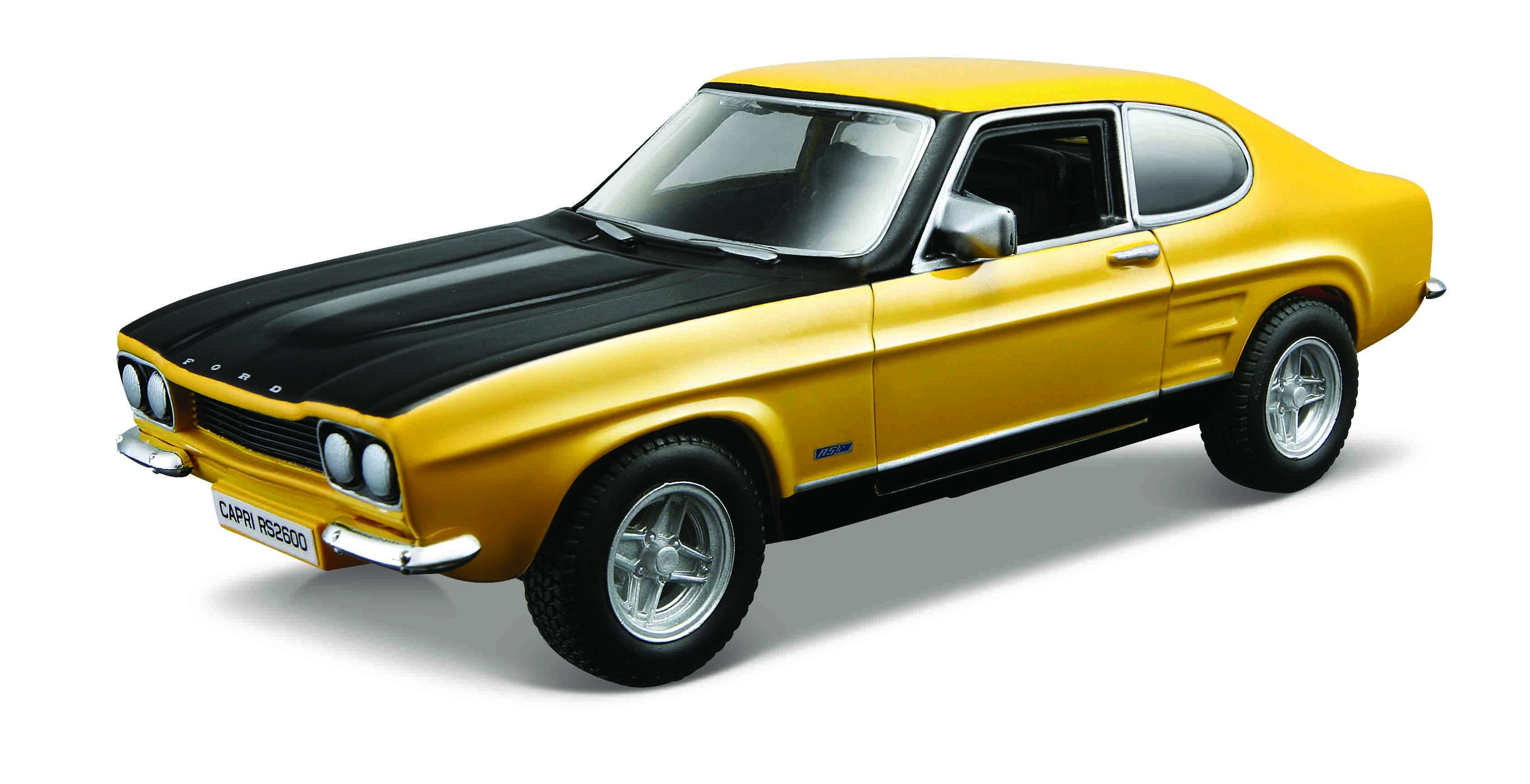 Levně Bburago Model Ford Capri RS2600 1970 žlutá 1:32