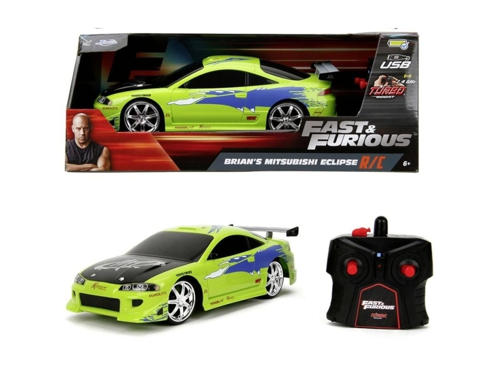RC auto Jada Toys Fast & Furious 1995 Mitsubishi Eclipse 1:16