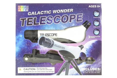 Plastový teleskop se stojanem s objektivem 60 mm