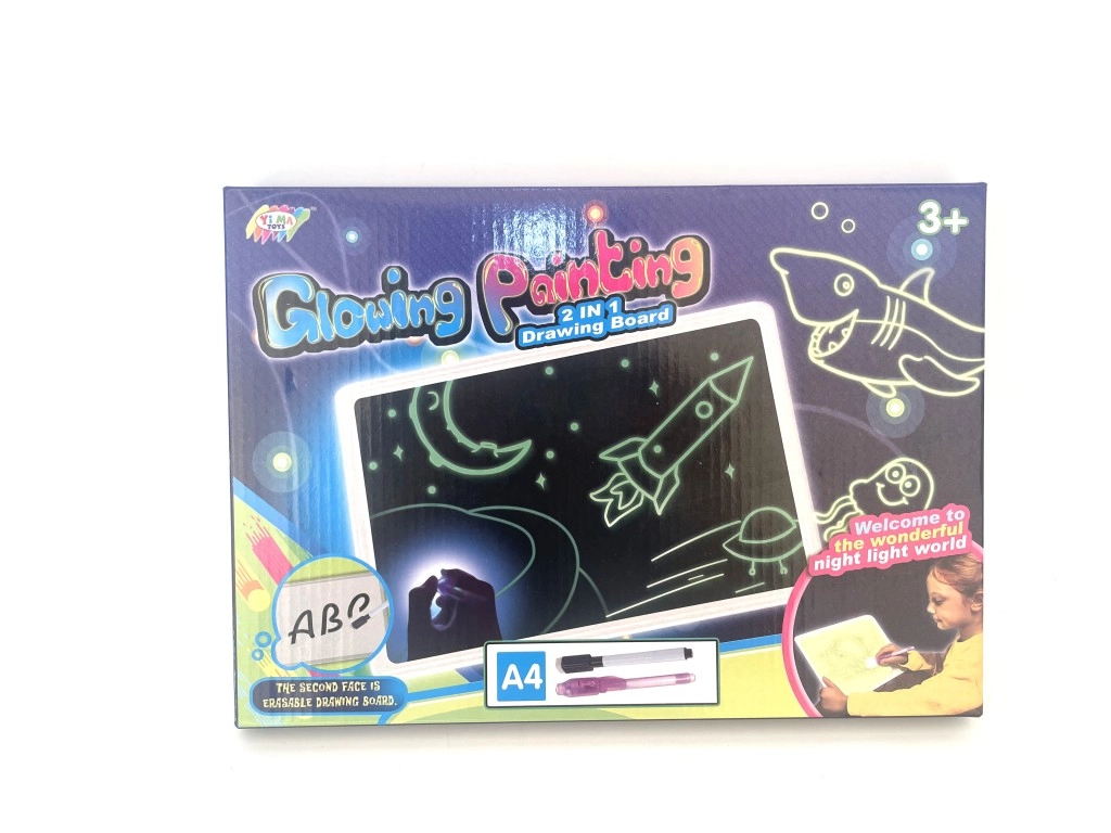 Kreslící tabulka svítící ve tmě A4 pro děti