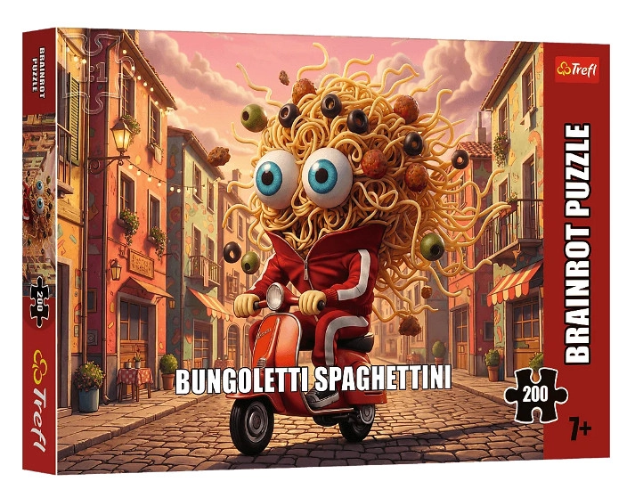 Trefl Puzzle BrainRots bungoletti spaghettini 200 dílků
