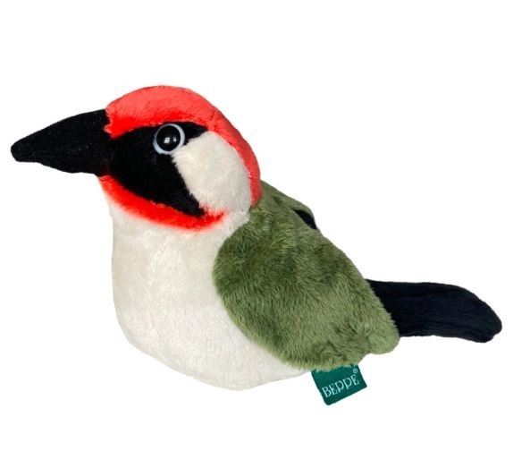 Zelený datel, maskot ptáka 13cm