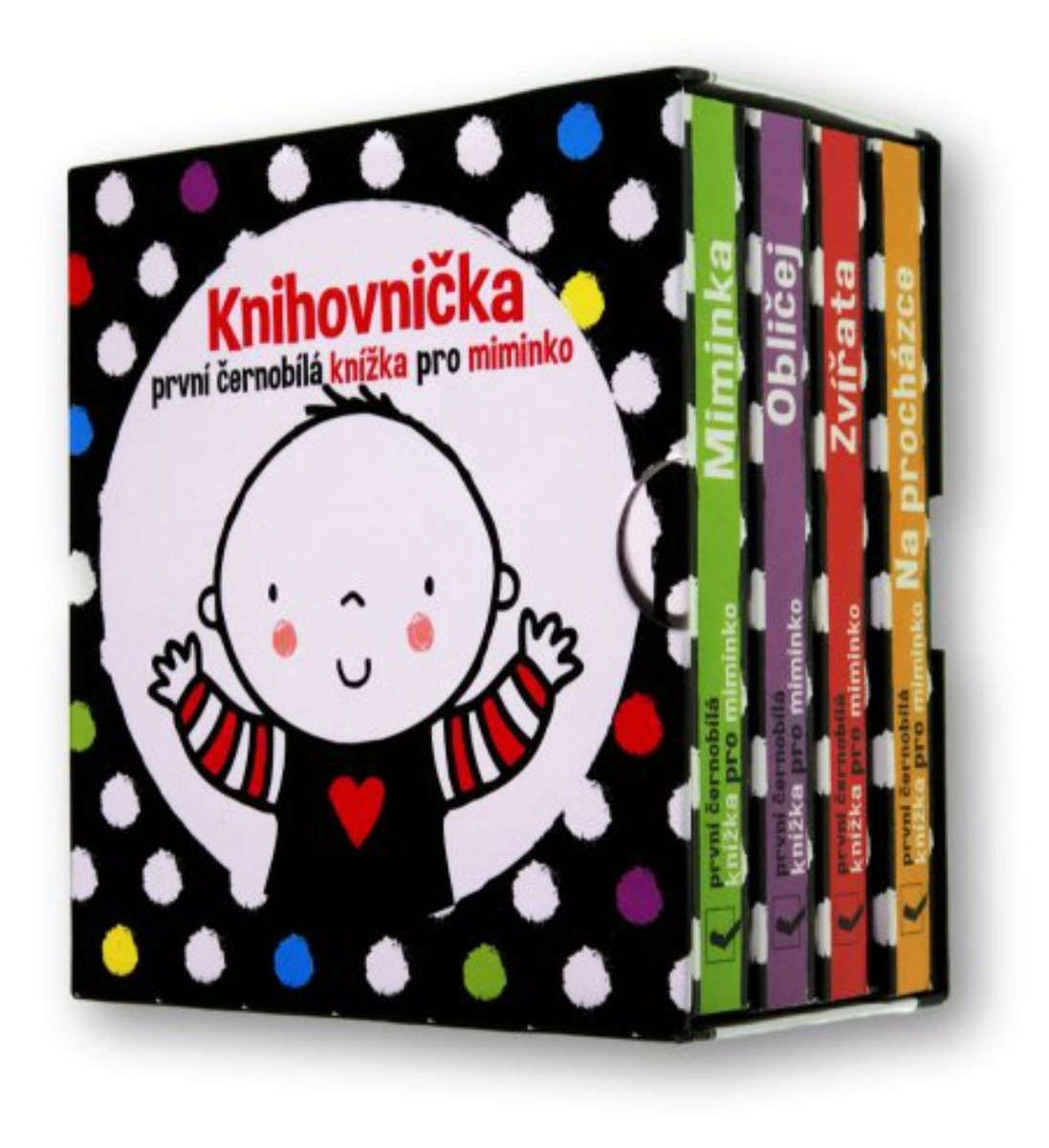 Knihovnička - První černobílé knížky pro miminko