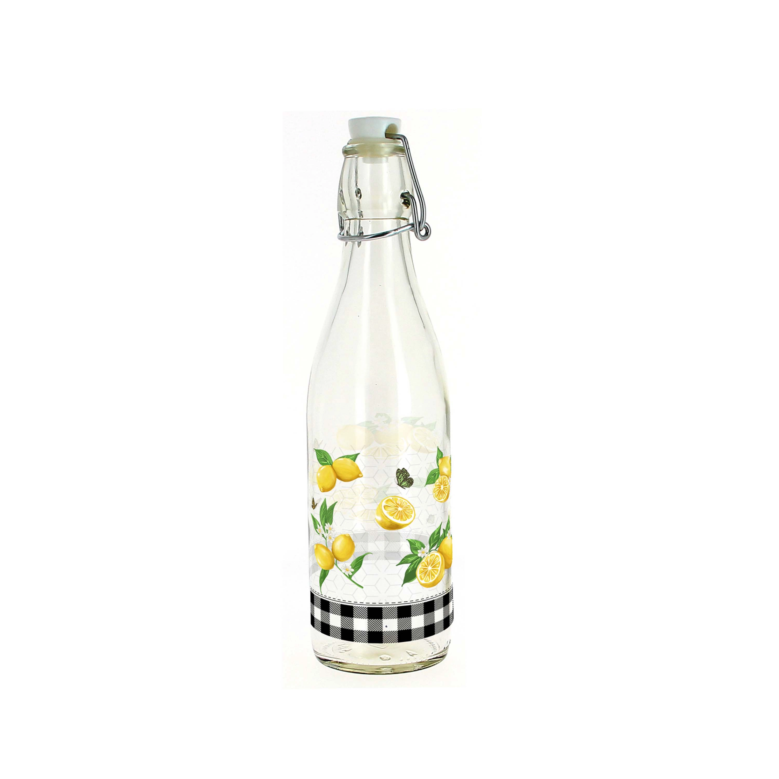 Lahev s patentním uzávěrem 540 ml citron