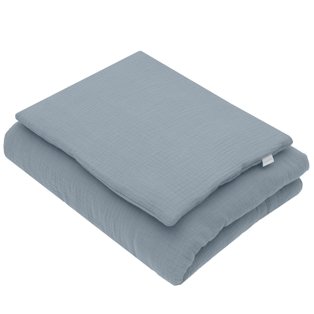Mušelínový set s výplní NEW BABY 80 × 70 cm modrý