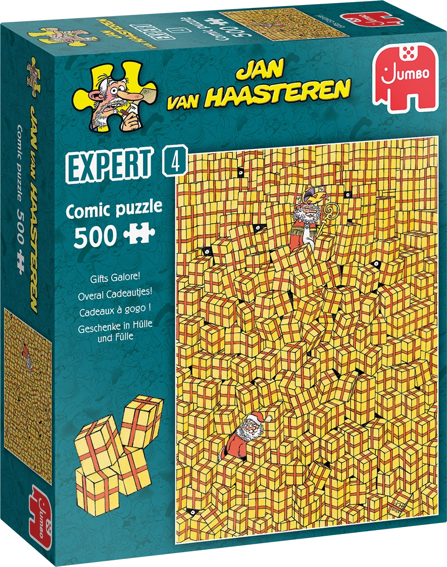 JUMBO Puzzle JvH Expert 4: Spousta dárků 500 dílků