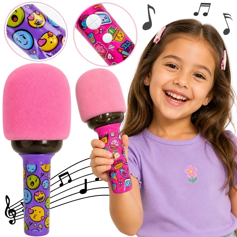 Woopie bezdrátový karaoke mikrofon s bluetooth reproduktorem a led osvětlením pro děti