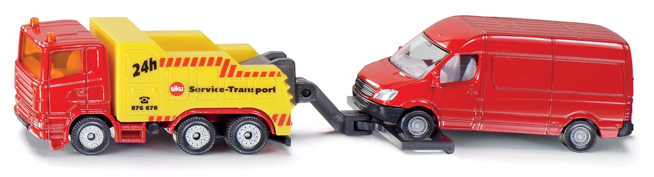 Levně Siku Super Odtahové auto s dodávkou 1:87
